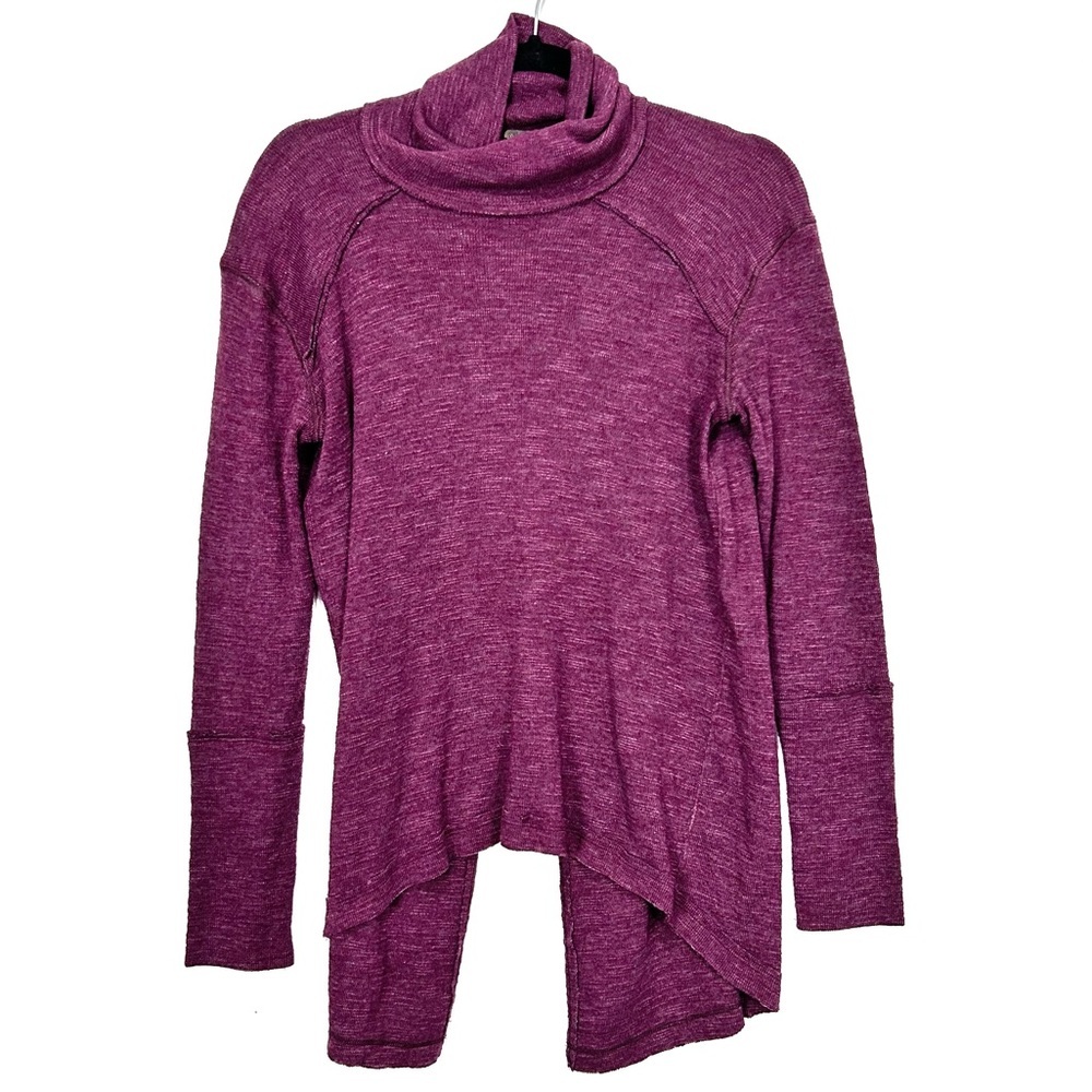 FREE PEOPLE thermal knit cowl neck sweater G12
